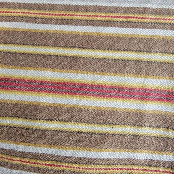 Pottery Barn 2 20x20 Inch Throw Pillow Covers Linen Cotton Blend Neutral Striped - Picture 6 of 11